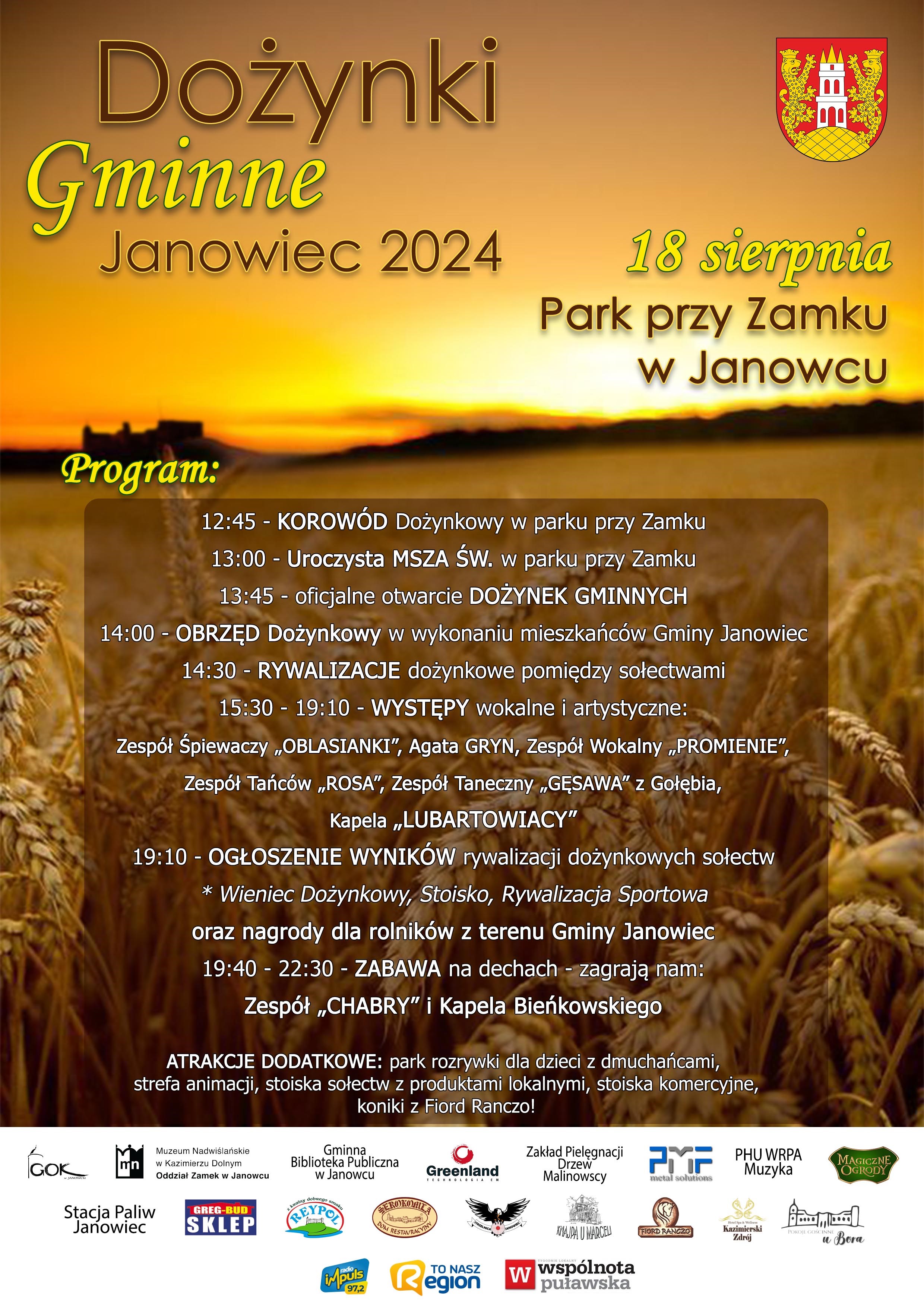 Dożynki Gminne Janowiec 2024